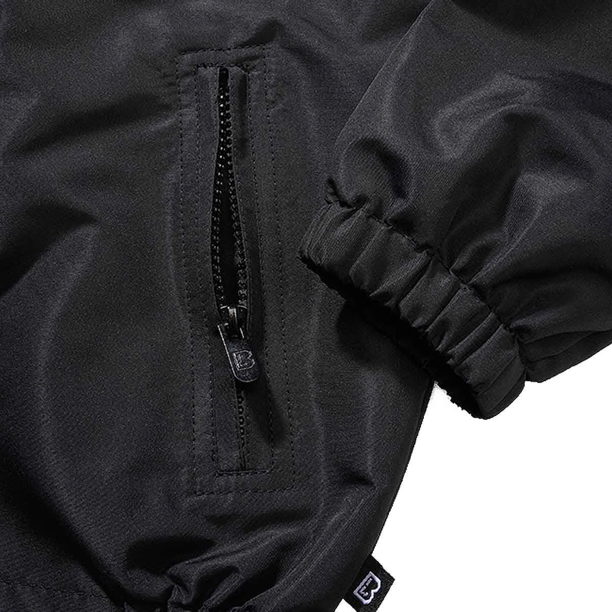 Brandit Kinder Sommer Windbreaker Frontzip Schwarz 5 Brandit Kinder Sommer Windbreaker Frontzip Schwarz – Bild 3