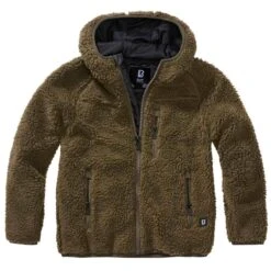 Brandit Kinder Teddyfleece Jacke Oliv
