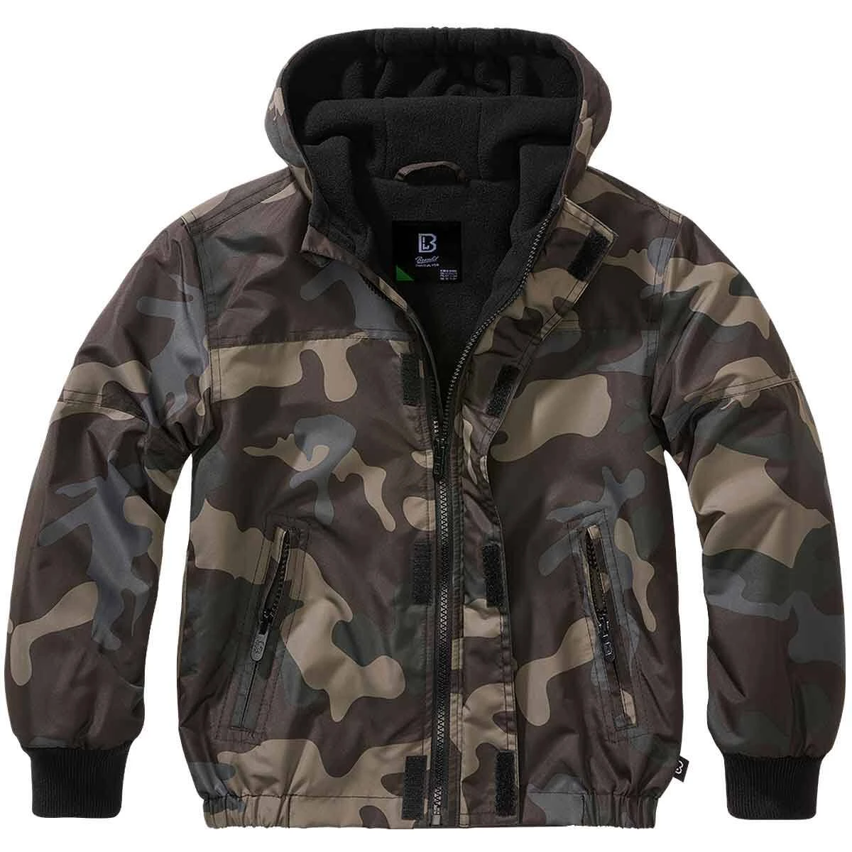 Brandit Kinder Windbreaker Frontzip Darkcamo 3 Brandit Kinder Windbreaker Frontzip Darkcamo