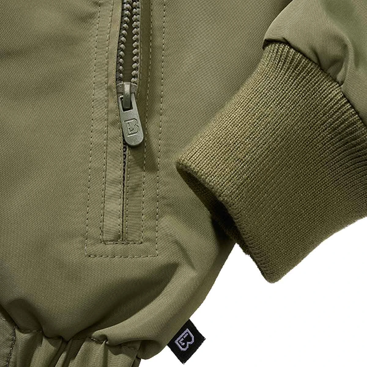 Brandit Kinder Windbreaker Frontzip Oliv 5 Brandit Kinder Windbreaker Frontzip Oliv – Bild 3