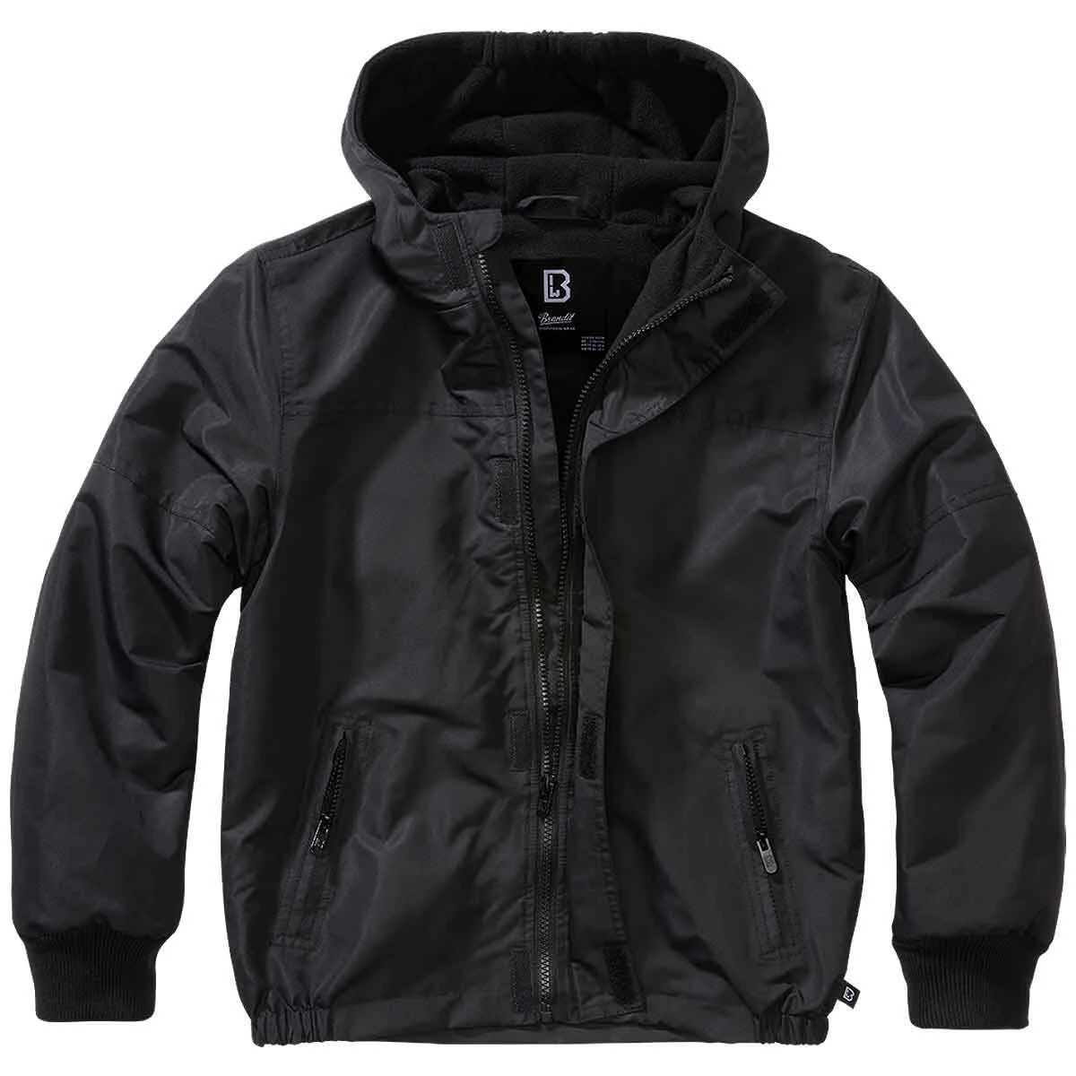 Brandit Kinder Windbreaker Frontzip Schwarz 3 Brandit Kinder Windbreaker Frontzip Schwarz