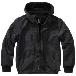 Brandit Kinder Windbreaker Frontzip Schwarz