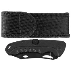 Klappmesser Mit Säge Und G10-Griff Schwarz -Outdoorfan Geschaft klappmesser mit saege und g10 griff schwarz2