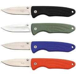 Klappmesser Mit TPR Griff Versch. Farben