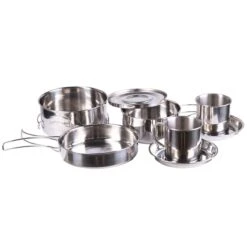Mil-Tec Kochset Edelstahl 8-teilig