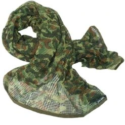 Mil-Tec Kommando Netzschal Flecktarn