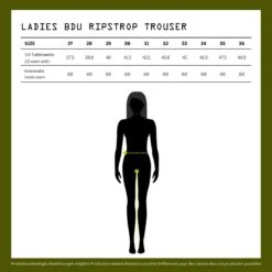 Brandit Ladies BDU Ripstop Hose Oliv -Outdoorfan Geschaft ladies bdu ripstop hose oliv4