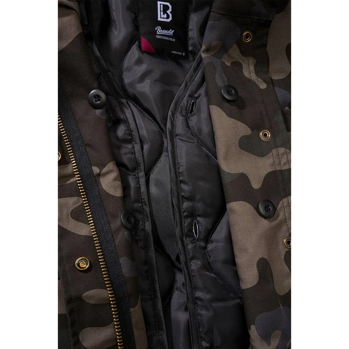 Brandit Ladies M65 Jacke Mit Futter Darkcamo 6 Brandit Ladies M65 Jacke Mit Futter Darkcamo – Bild 4