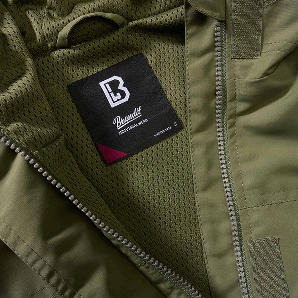 Brandit Ladies Summer Windbreaker Frontzip Oliv 6 Brandit Ladies Summer Windbreaker Frontzip Oliv – Bild 4