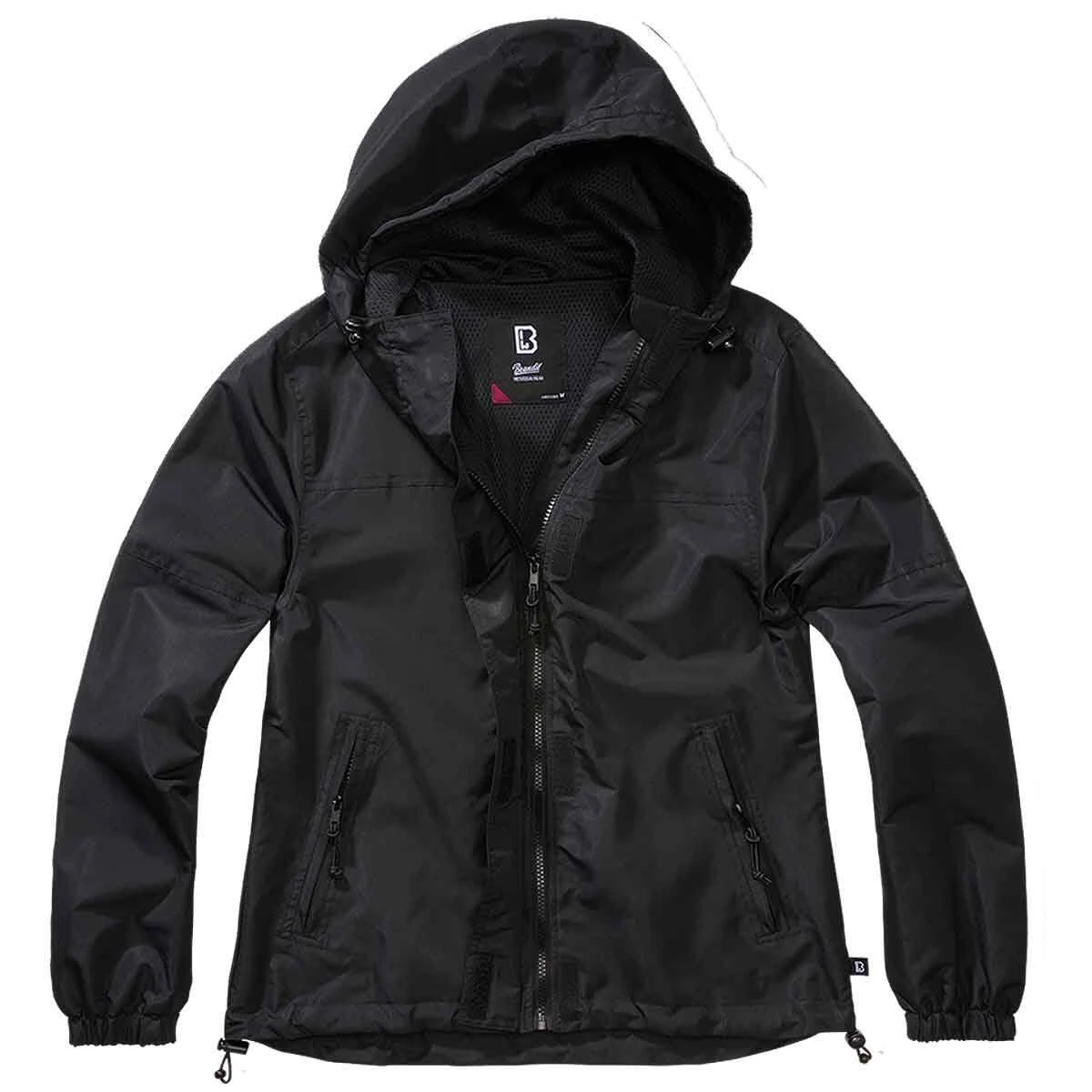 Brandit Ladies Summer Windbreaker Frontzip Schwarz 3 Brandit Ladies Summer Windbreaker Frontzip Schwarz