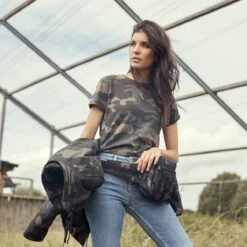 Brandit Ladies T-Shirt Darkcamo -Outdoorfan Geschaft ladies t shirt darkcamo3