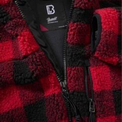 Brandit Ladies Teddyfleece Jacke Rot-schwarz -Outdoorfan Geschaft ladies teddyfleece jacke rot schwarz3