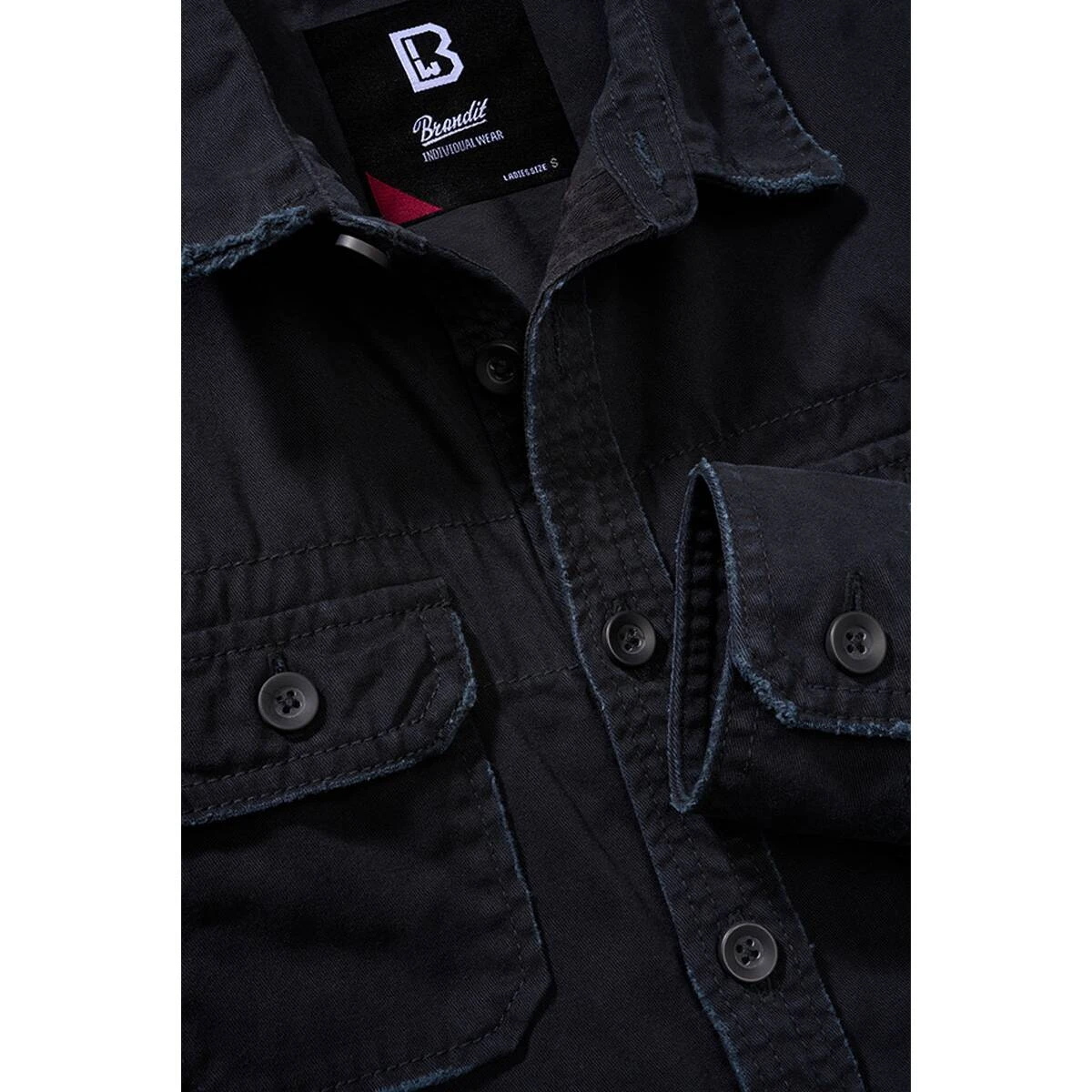 Brandit Ladies Vintage Shirt Langarm Schwarz 6 Brandit Ladies Vintage Shirt Langarm Schwarz – Bild 4