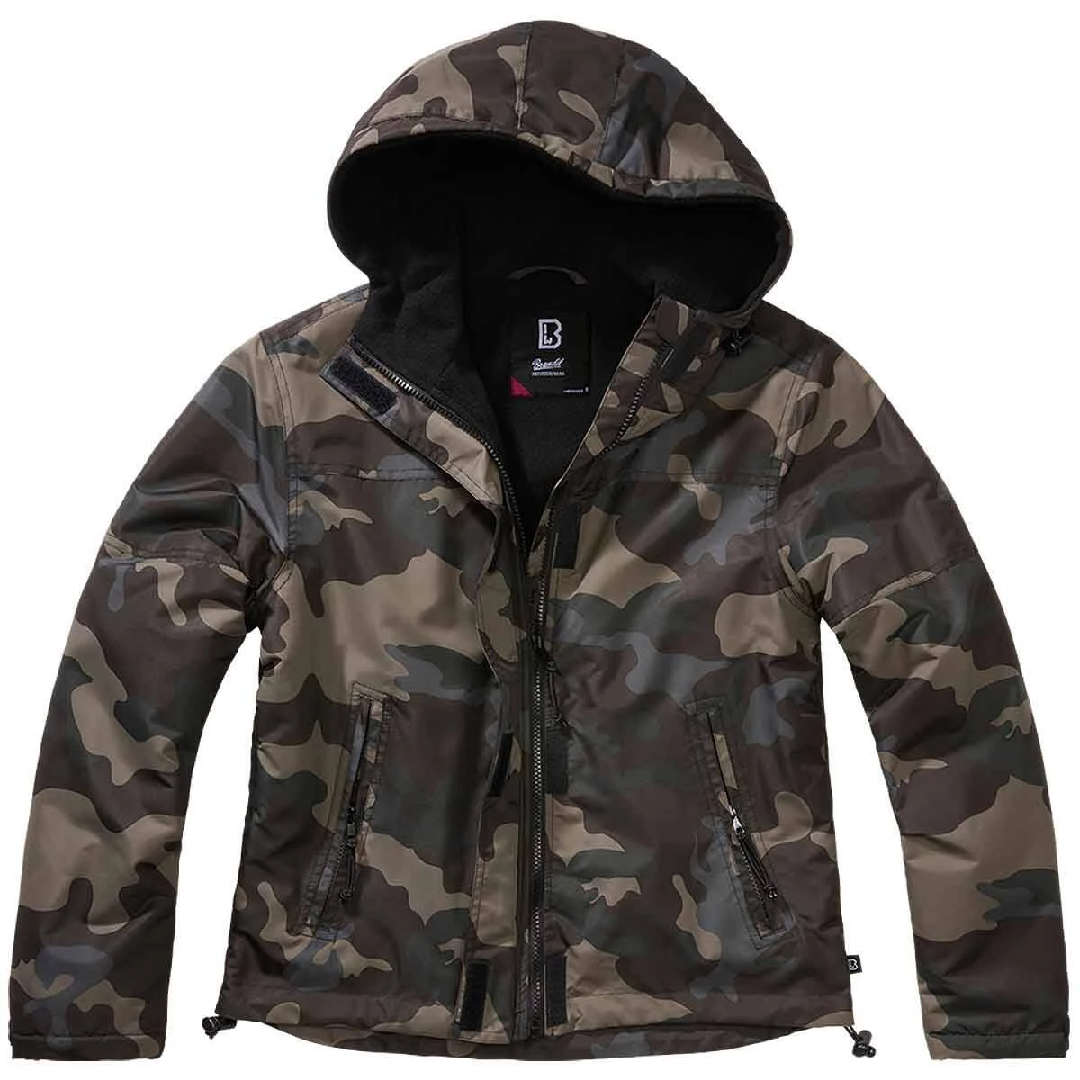 Brandit Ladies Windbreaker Frontzip Darkcamo 3 Brandit Ladies Windbreaker Frontzip Darkcamo