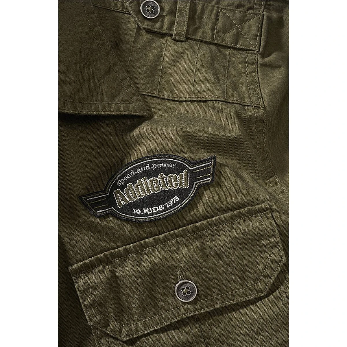 Brandit Luis Vintage Shirt Kurzarm Oliv 7 Brandit Luis Vintage Shirt Kurzarm Oliv – Bild 5