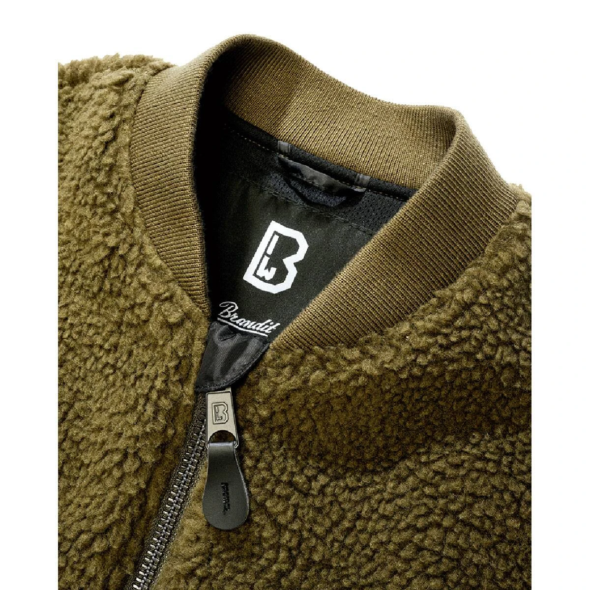 Brandit MA1 Sherpa Jacke Oliv 7 Brandit MA1 Sherpa Jacke Oliv – Bild 5
