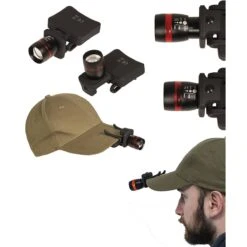 Mil-Tec Cap Light Cree LED Mit Zoom -Outdoorfan Geschaft mil tec cap light cree led mit zoom2 1