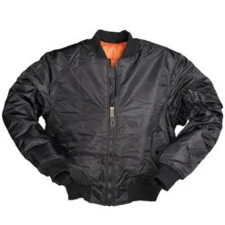 Mil-Tec PES Bomberjacke MA1 Schwarz