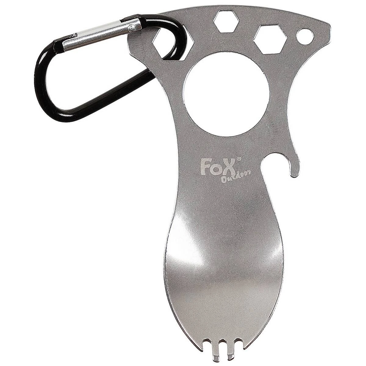 Multifunktionsgöffel Mit Karabiner 3 Multifunktionsgöffel Mit Karabiner