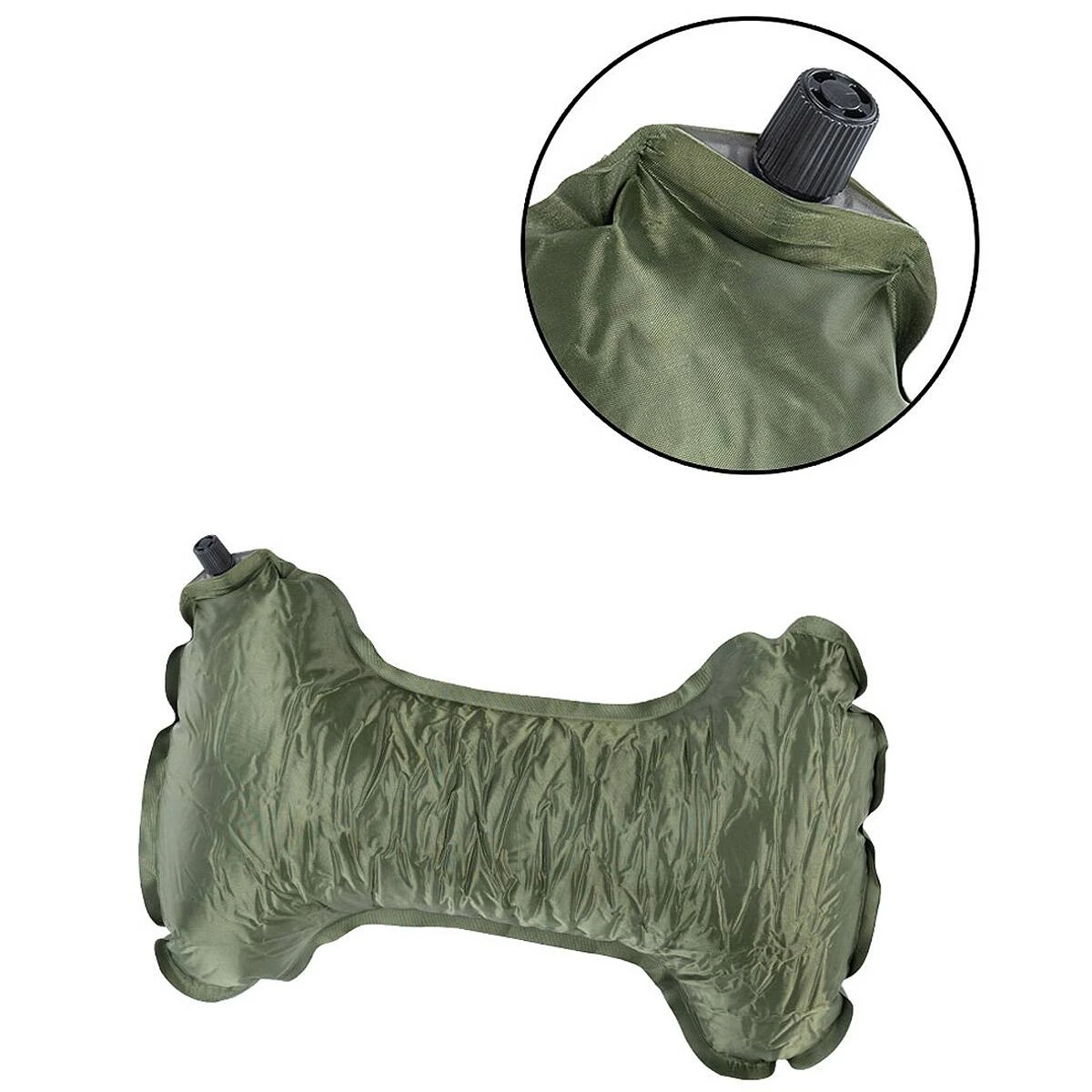 Mil-Tec Nackenkissen Selbstaufblasbar Oliv 4 Mil-Tec Nackenkissen Selbstaufblasbar Oliv – Bild 2