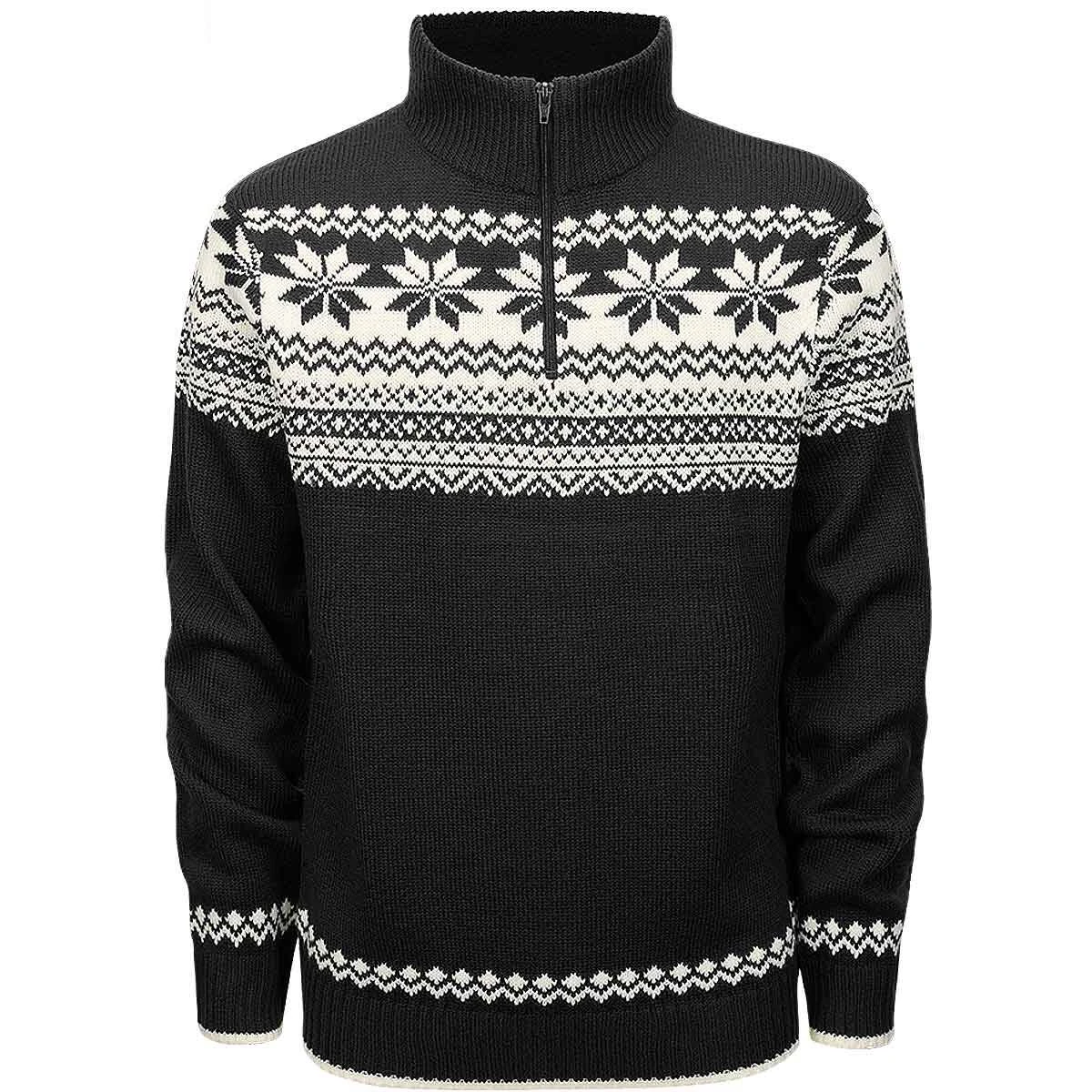 Brandit Norweger Pullover Troyer Schwarz 3 Brandit Norweger Pullover Troyer Schwarz