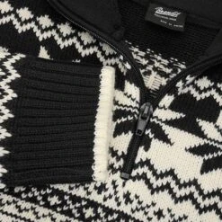 Brandit Norweger Pullover Troyer Schwarz 8 Brandit Norweger Pullover Troyer Schwarz -Outdoorfan Geschaft norweger pullover troyer schwarz3 1