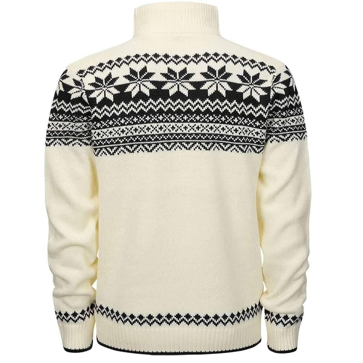 Brandit Norweger Pullover Troyer Weiß 4 Brandit Norweger Pullover Troyer Weiß – Bild 2