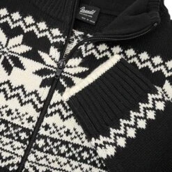 Brandit Norweger Strickjacke Schwarz -Outdoorfan Geschaft norweger strickjacke schwarz3