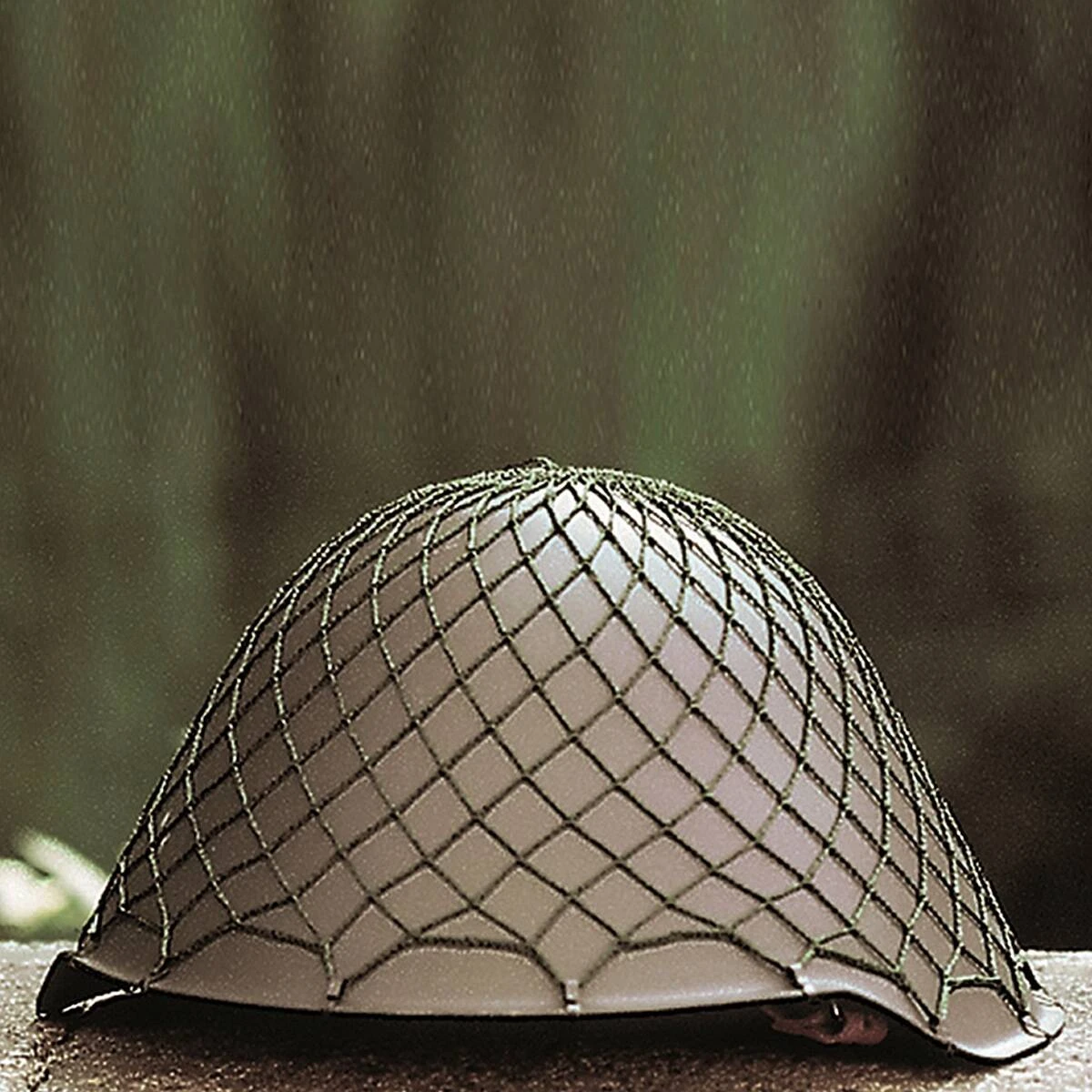 NVA Stahlhelm Mit Tarnnetz Gebraucht 4 NVA Stahlhelm Mit Tarnnetz Gebraucht – Bild 2