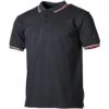 Poloshirt Schwarz Mit Rot-weißen Streifen -Outdoorfan Geschaft poloshirt schwarz mit rot weissen streifen 1