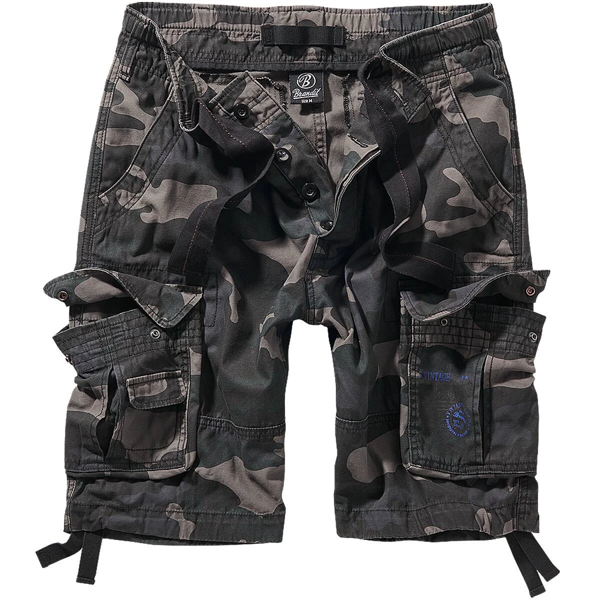 Brandit Pure Vintage Shorts Darkcamo 3 Brandit Pure Vintage Shorts Darkcamo