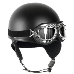 Mil-Tec Retro Helm Halbschale Schwarz
