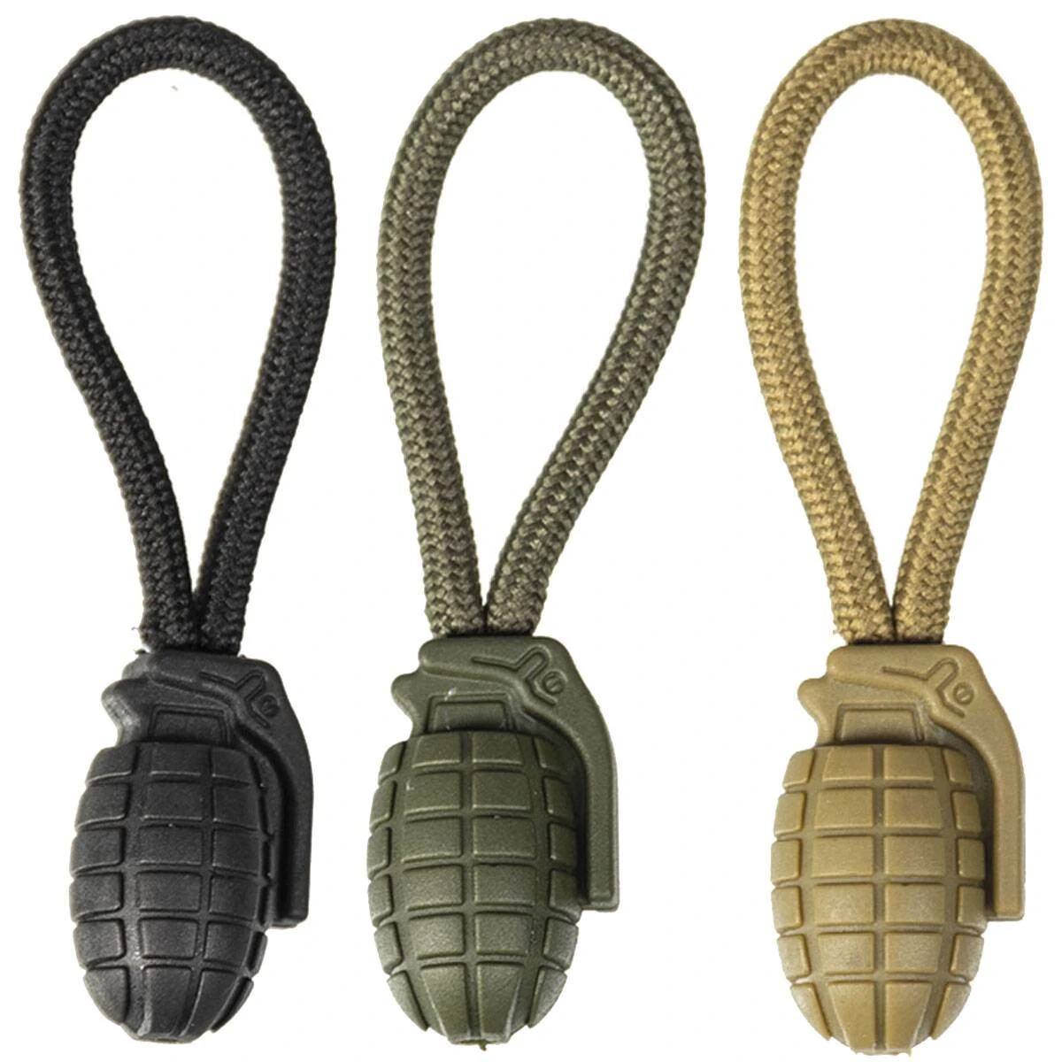 Mil-Tec Ring Puller Pineapple 5er Pack Versch. Farben 3 Mil-Tec Ring Puller Pineapple 5er Pack Versch. Farben