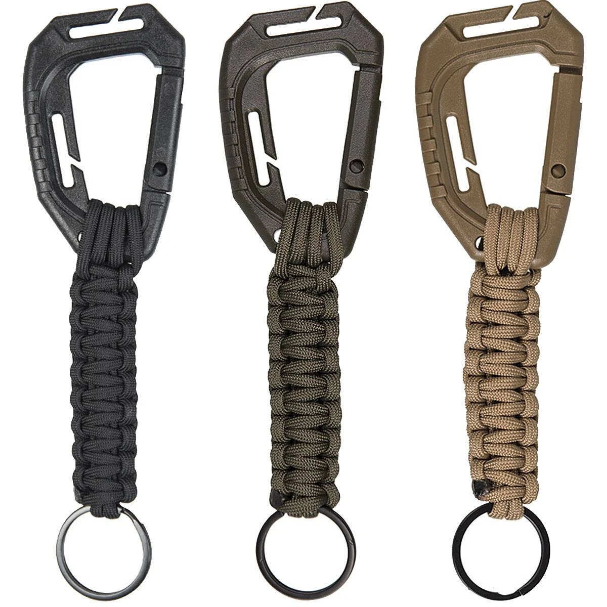 Mil-Tec Schlüsselanhänger Paracord Mit Karabiner Versch. Farben 3 Mil-Tec Schlüsselanhänger Paracord Mit Karabiner Versch. Farben