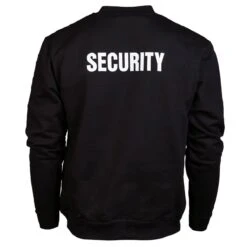 Mil-Tec Security Sweatshirt Schwarz Mit Druck -Outdoorfan Geschaft security sweatshirt schwarz mit druck2