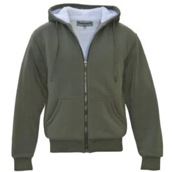 Sherpa Jacke ARCTIC Oliv/weiß