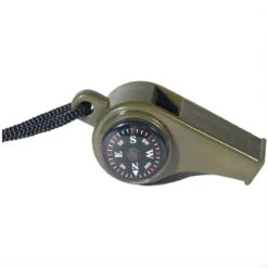 Mil-Tec Signalpfeife Oliv Mit Kompass Und Thermometer