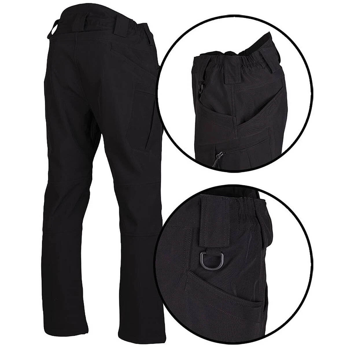 Mil-Tec Softshell Hose Assault Schwarz 4 Mil-Tec Softshell Hose Assault Schwarz – Bild 2