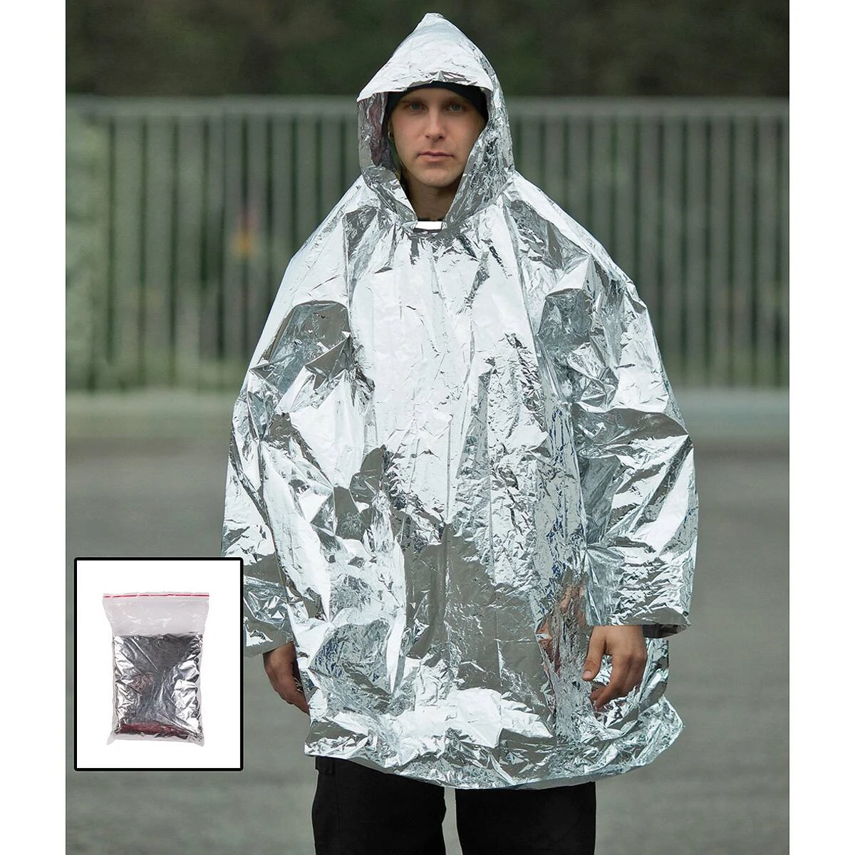 Mil-Tec Survival Poncho Silber 3 Mil-Tec Survival Poncho Silber
