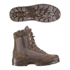 Mil-Tec Tactical Boot YKK Zipper Braun -Outdoorfan Geschaft tactical boot ykk zipper braun2 1