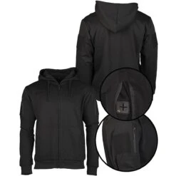 Mil-Tec Tactical Kapuzenjacke Schwarz -Outdoorfan Geschaft tactical kapuzenjacke schwarz2