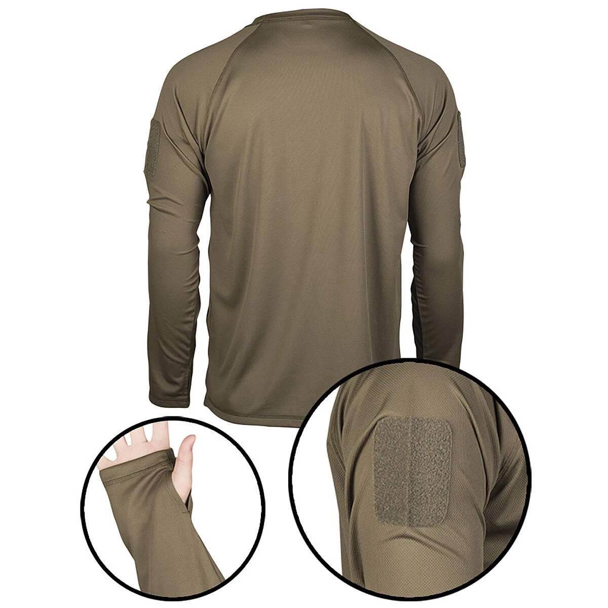 Mil-Tec Tactical Langarmshirt Quick Dry Oliv 4 Mil-Tec Tactical Langarmshirt Quick Dry Oliv – Bild 2