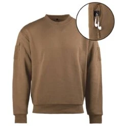 Mil-Tec Tactical Sweatshirt Rundhals Coyote