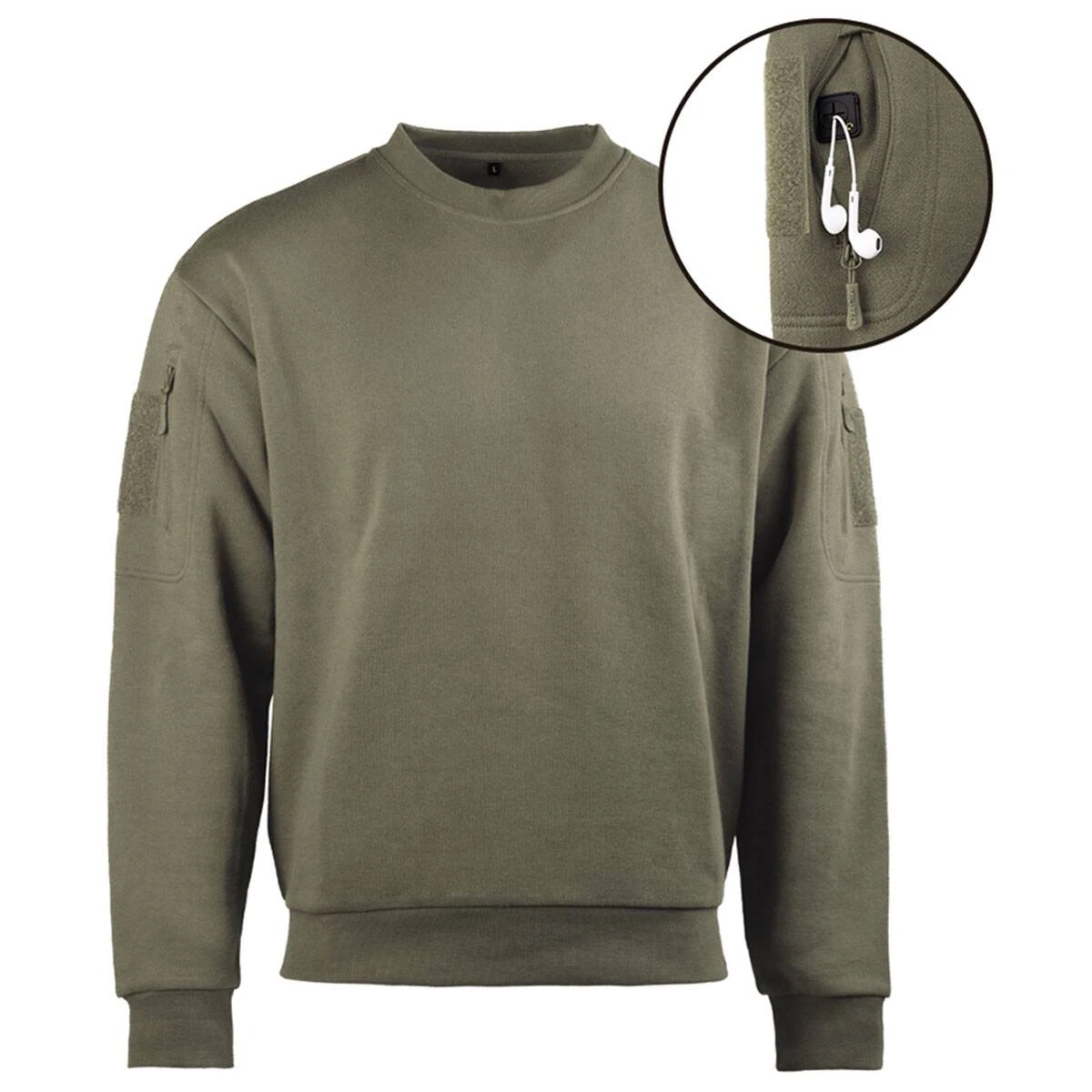 Mil-Tec Tactical Sweatshirt Rundhals Oliv 3 Mil-Tec Tactical Sweatshirt Rundhals Oliv