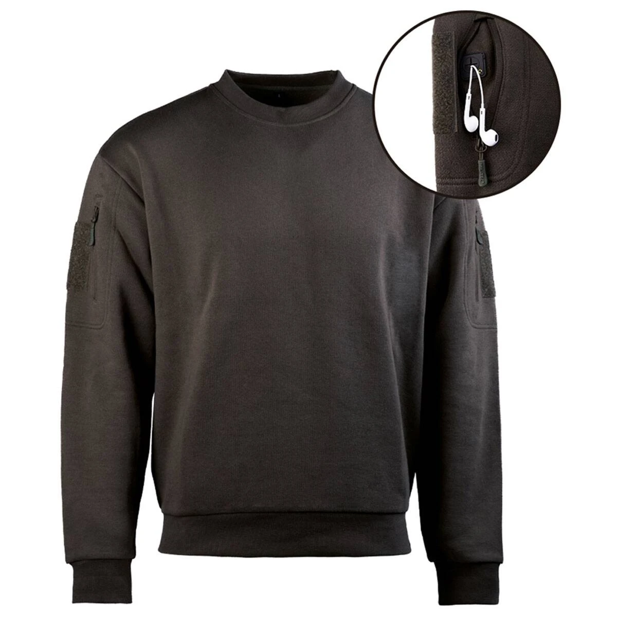 Mil-Tec Tactical Sweatshirt Rundhals Schwarz 3 Mil-Tec Tactical Sweatshirt Rundhals Schwarz
