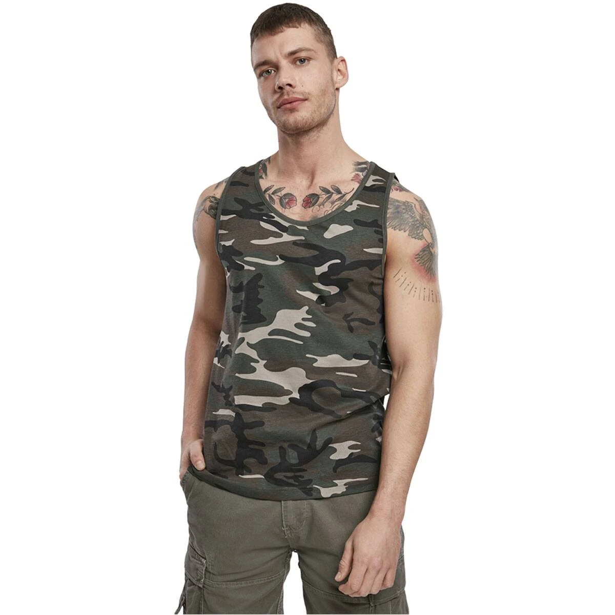 Brandit Tarn Tank Top Woodland 4 Brandit Tarn Tank Top Woodland – Bild 2