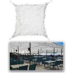 Tarnnetz Broadleaf SHADE SAIL Weiß Versch. Größen