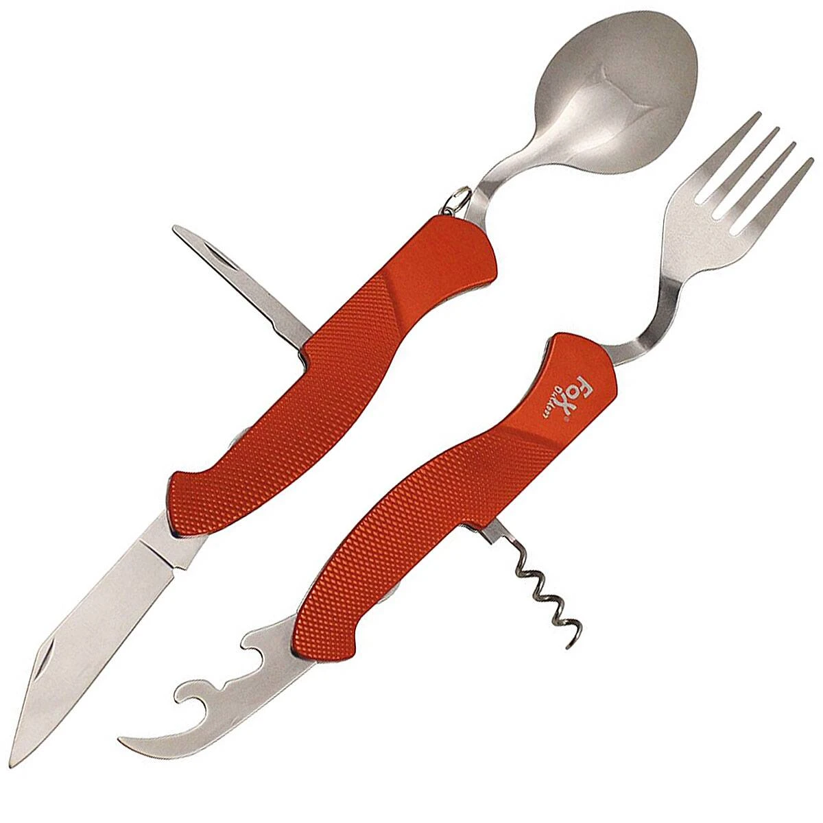 Taschenmesserbesteck 6in1 Rot 4 Taschenmesserbesteck 6in1 Rot – Bild 2