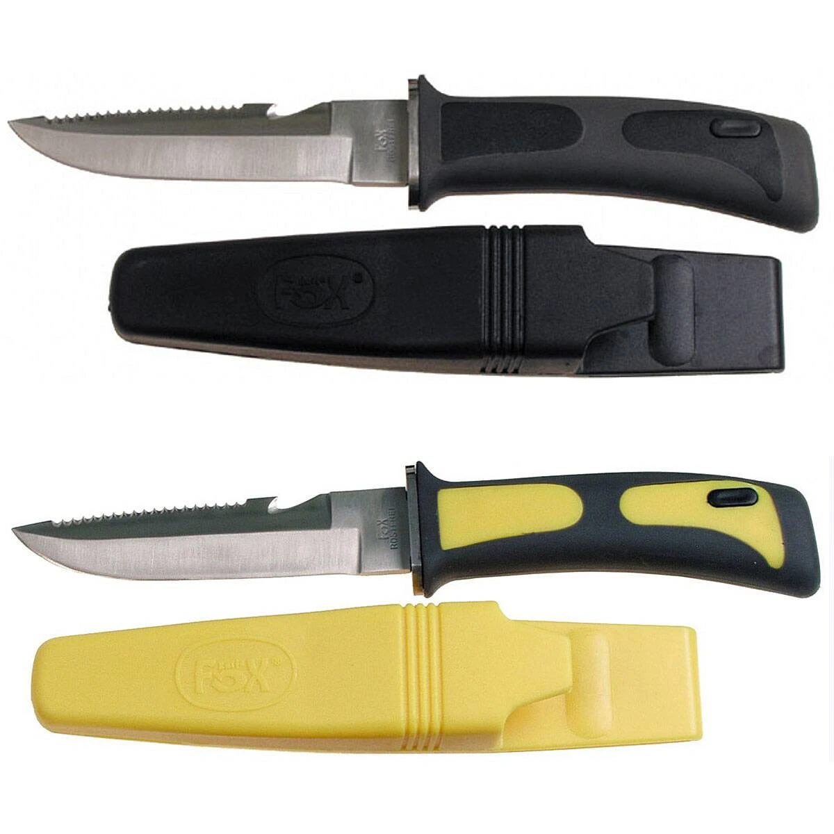 Tauchermesser Mit Beinholster Versch. Farben 3 Tauchermesser Mit Beinholster Versch. Farben