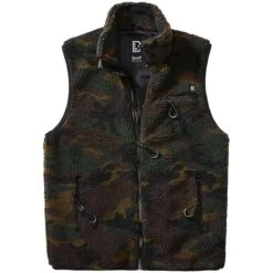 Brandit Teddyfleecce Weste Woodland